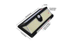 Andowl Varnostna Solarna Stenska Svetilka 30W LED Senzor Gibanja