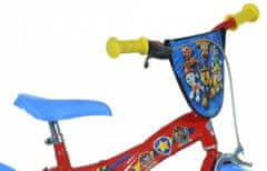 Kubisport Otroško kolo Dino s potiskom PAW PARTOL 12" rdeče