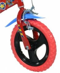 Kubisport Otroško kolo Dino s potiskom PAW PARTOL 12" rdeče