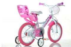 Dino bikes dekliško kolo 16" belo