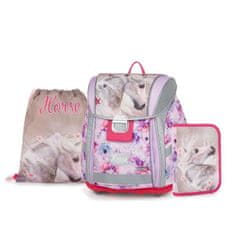 OXYBAG Šolski set 3pcs Premium Light Horse Romantic