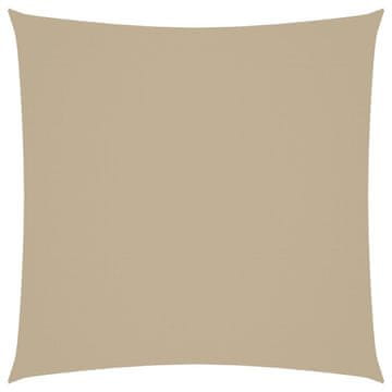 Vidaxl Senčno jadro oksford blago kvadratno 6x6 m bež