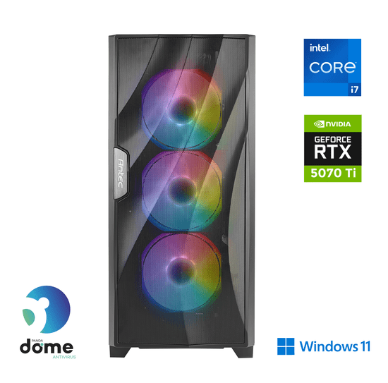 Anni Gamer Extreme namizni računalnik, i7-12700F, 32GB, SSD2TB, RTX5070 Ti, W11H