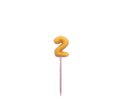 2BEES®️ Rojstnodnevna svečka številka 2 - balon