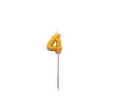 2BEES®️ Rojstnodnevna svečka številka 4 - balon