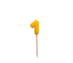 2BEES®️ Rojstnodnevna svečka številka 1 - medenjak