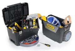 Stanley Stanley 93-968 dvodelna orodna škatla z mobilno delavnico, modularna konstrukcija z organizatorji in transportnimi kolesi.