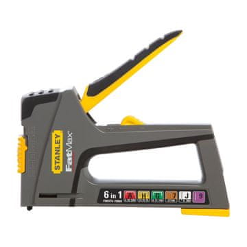 Stanley Zszywacz stolarski FatMax 6w1 s kompletnim setom zszywek - Stanley FMHT6-70868, za raznoliko uporabo in visoko kakovost.