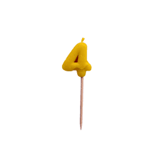 2BEES®️ Rojstnodnevna svečka številka 4 - medenjak