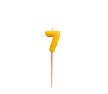 2BEES®️ Rojstnodnevna svečka številka 7 - medenjak