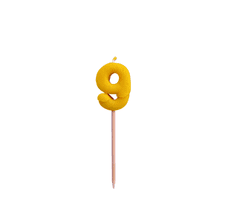 2BEES®️ Rojstnodnevna svečka številka 9 - medenjak