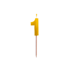 2BEES®️ Rojstnodnevna svečka številka 1 - klasična