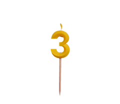 2BEES®️ Rojstnodnevna svečka številka 3 - klasična