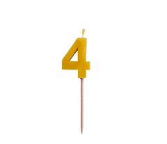 2BEES®️ Rojstnodnevna svečka številka 4 - klasična