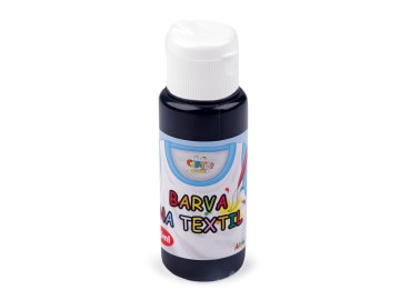 Barva za tekstil 60 ml - črna