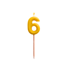 2BEES®️ Rojstnodnevna svečka številka 6 - klasična