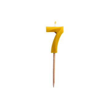 2BEES®️ Rojstnodnevna svečka številka 7 - klasična
