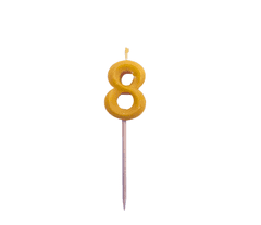 2BEES®️ Rojstnodnevna svečka številka 8 - klasična