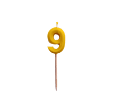 2BEES®️ Rojstnodnevna svečka številka 9 - klasična