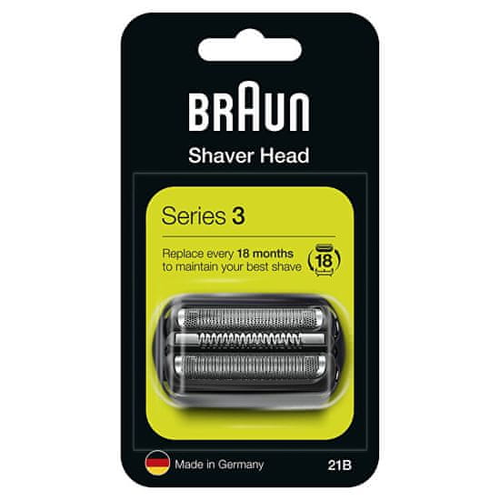 Braun Nadomestna glava za električni brivnik Series 3 21B Black