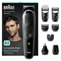 Braun Multifunkcijski prirezovalnik 8v1 Series 3 MGK3440 Black