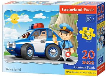 Castorland Puzzle Policijska patrulja MAXI 20 kosov