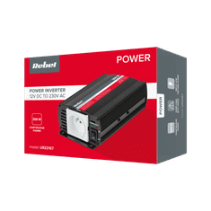 Rebel Inverter REBEL 12V/230V 300W (priključek tipa E: poljski, francoski)