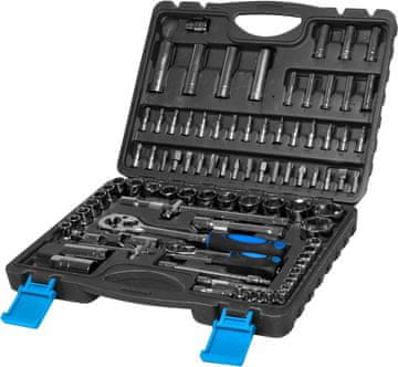 MEGA 58094 Komplet 94 kosov 1/2 1/4-palčnih nastavkov in bitov, 4-32 mm