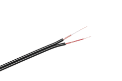 LP Kabel 2 x RCA-3mm črn