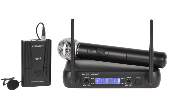 Azusa VHF 2-kanalni mikrofon WR-358LD (1 x ročni mikrofon + 1x sponka)