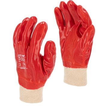 slomart L240109W PVC rokavice rdeče [L240109P], 12 parov, 9, CE, LahtiPro