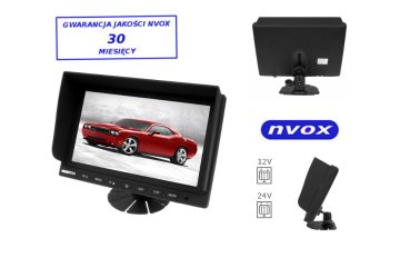 slomart Avtomobilski ali prostostoječi monitor LCD 9 palcev s podporo za do 2 kameri 4PIN 12V 24V.... (NVOX H