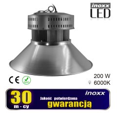 slomart Industrijska led svetilka 200w high bay cob 6000k hladno 18 000lm