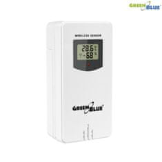 GreenBlue Brezžična 9-barvna vremenska postaja GreenBlue GB151 DCF VA LCD