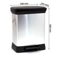 Curver Curver Deco Bin 30L metaliziran koš za odpadke