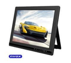 slomart Monitor LCD 10cali cali LED HDMI DVI VGA AV 12V 230V... (NVOX FA1000)