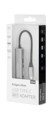 slomart Adapter (HUB) USB tipa C na vrata HDMI/USB3.0/USB2.0/C