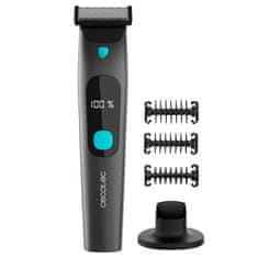 Cecotec Holící stojek , 100058, PrecisionCare OneShave, břity z nereové oceli, 3 nastavitelné vodící hřebeny, vodotěsný IPX7, digitální displej