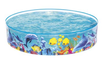 Bestway Otroški bazen s trdno steno 183x38 cm morje
