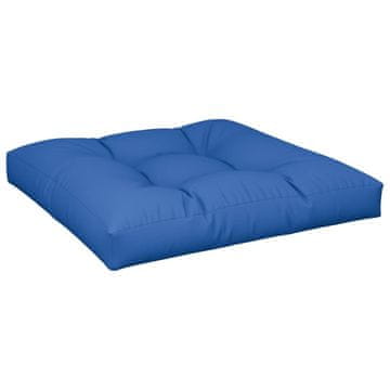 Vidaxl Blazina za kavč iz palet kraljevsko modra 70x70x12 cm