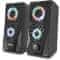 Yenkee YSP 2003RGB, 2.0, 6 W, Jack 3,5 mm, USB, osvetljen, črn