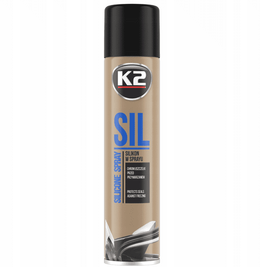 K2 K2 SIL SILIKON V SPREJU, za vzdrževanje in zaščito tesnil 300ML