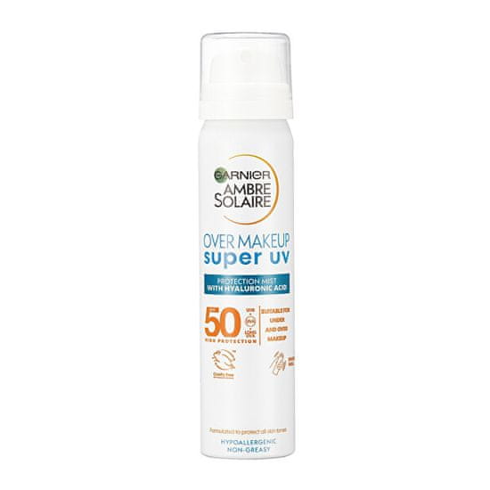 Garnier Zaščitna meglica za obraz SPF 50 Ambre Solaire Super UV (Protection Mist) 75 ml