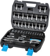 slomart Komplet 46 kosov 1/4'' nastavkov in bitov, 4-14 mm