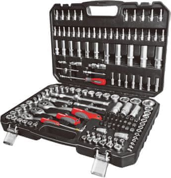 slomart Komplet 150 nastavkov in bitov 1/4, 3/8, 1/2 crv proline