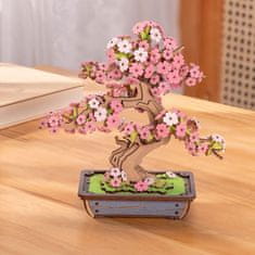 Robotime 3D lesena sestavljanka: Sakura Bonsai