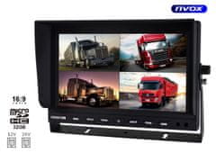 slomart lcd 9-palčni avtomobilski monitor s podporo za 4 kamere in funkcijo dvr 12v 24v snemalnik