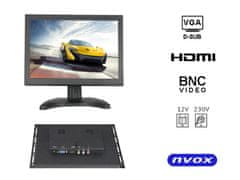 slomart Monitor odprt okvir vodil 8cali vga hdmi av bnc 12v 230v