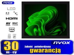 slomart Monitor odprt okvir vodil 8cali vga hdmi av bnc 12v 230v