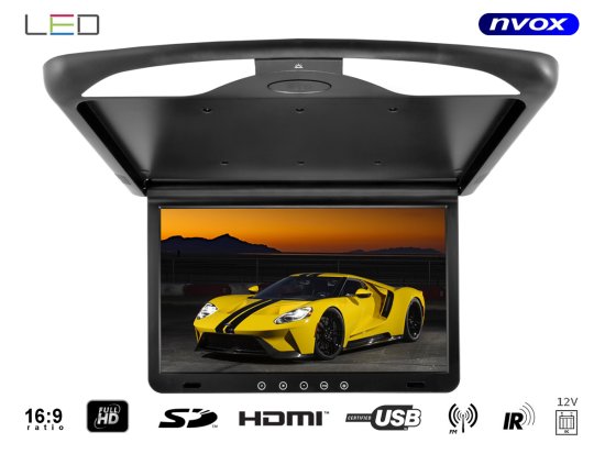 slomart Stropni monitor lcd 17-palčni led full hd hdmi usb sd ir fm